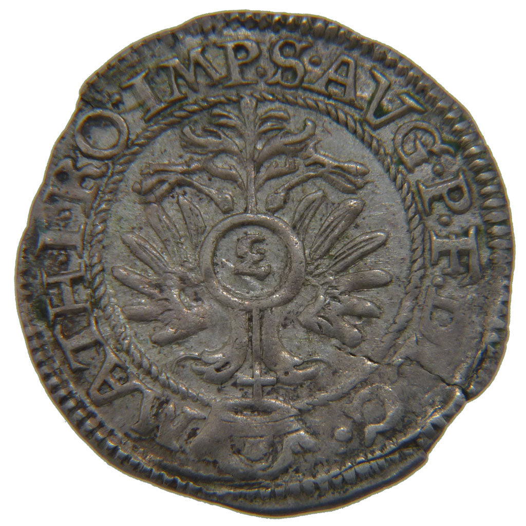 FRANCE, 3 Kreuzers, 1612, EF(40-45), Silver, Boudeau #1404, 1.50