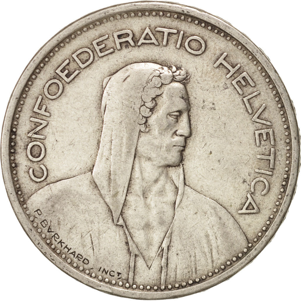 Schweiz, 5 Francs, 1931, Bern, SS, Silber, KM:40