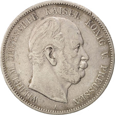 German States, PRUSSIA, Wilhelm I, 5 Mark, 1875, VF(30-35), Silver, KM:503