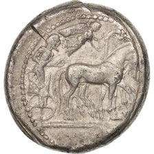 Moneta, Sycylia, Syracuse, Tetradrachm, EF(40-45), Srebro