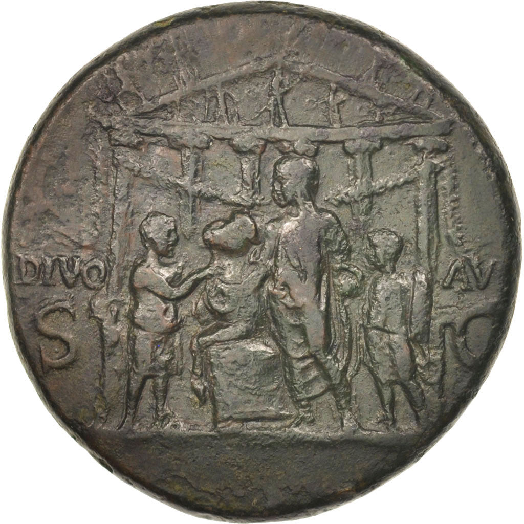 Münze, Caligula, Sesterz, Rome, S+, Bronze, RIC:36