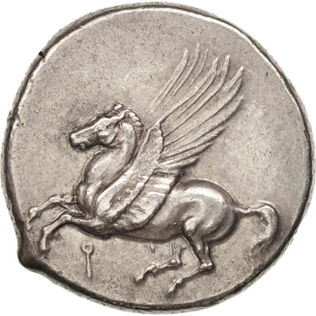 Corinthia, Corinth, Stater, AU(50-53), Silver, Pegasi:420