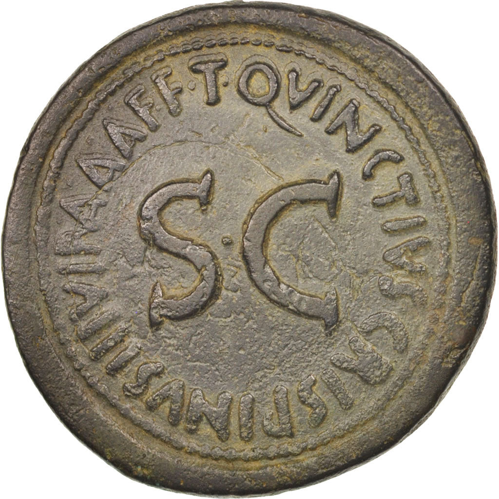 Münze, Augustus, Sesterz, Rome, S+, Bronze, RIC:329