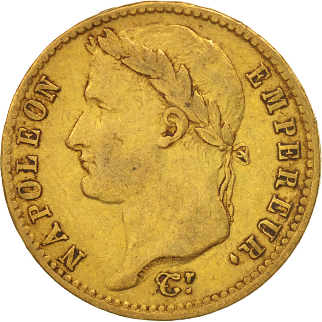 Francia, Napoléon I, 20 Francs, 1811, Paris, MBC, Oro, KM:695.1, Gadoury:1025