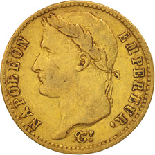 Francia, Napoléon I, 20 Francs, 1811, Paris, MBC, Oro, KM:695.1, Gadoury:1025