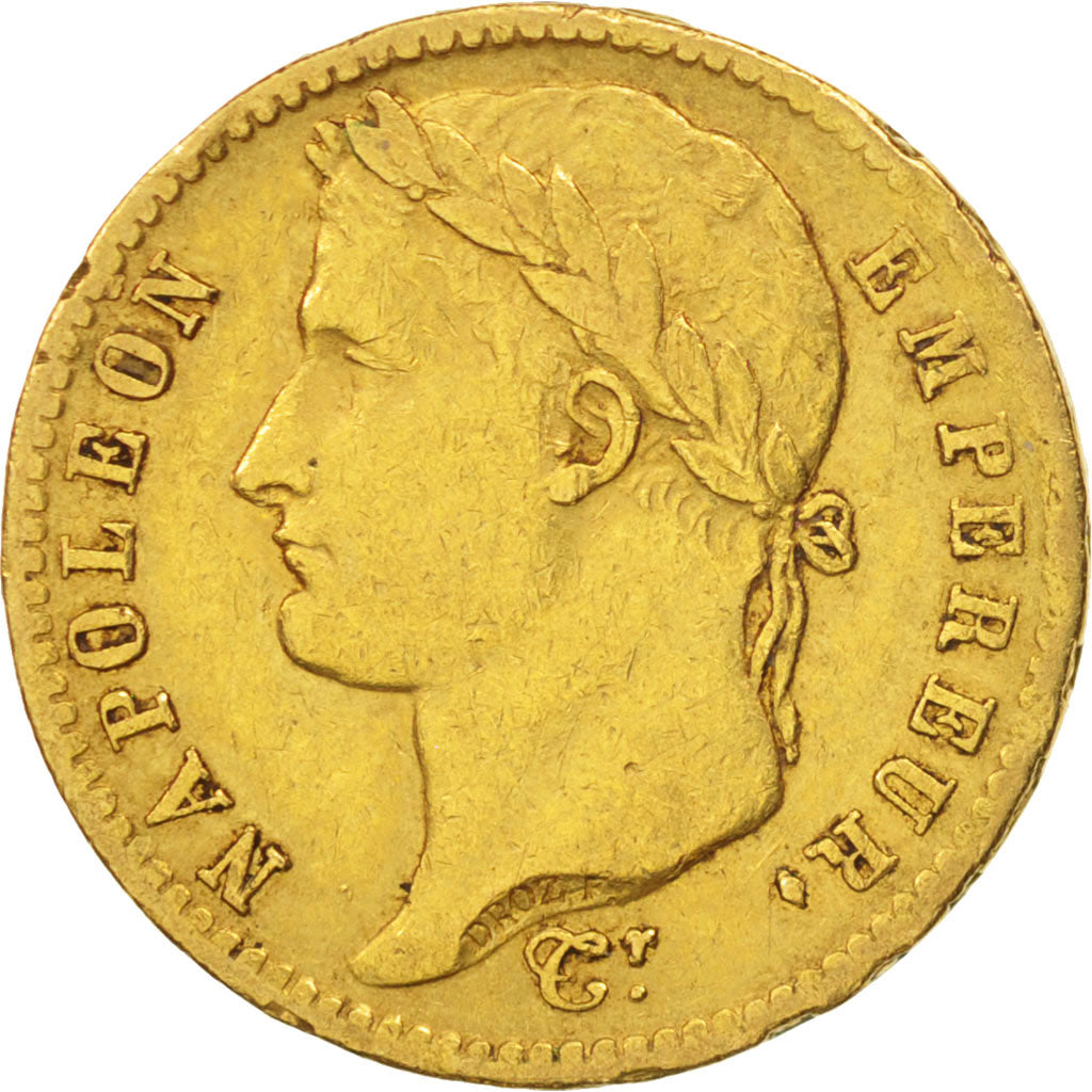 France, Napoléon I, 20 Francs, 1813, Paris, EF(40-45), Gold, KM:695.1