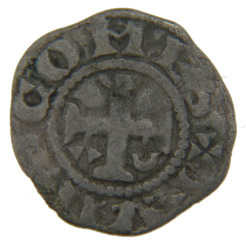 FRANCE, Silver Denarius, VF(30-35), Silver, Boudeau #153, 0.90
