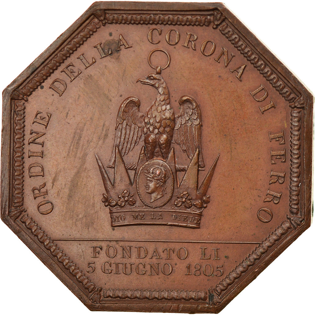 Italie, Jeton, Napoléon Ier, Ordre de la Couronne de Fer, 1805, Droz, SPL