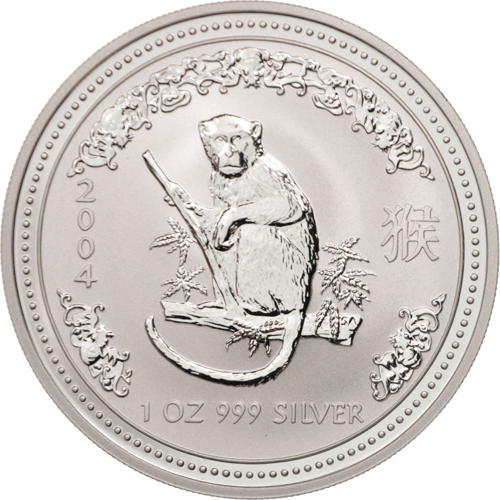 Coin, Australia, Elizabeth II, Dollar, 2004, Perth, MS(65-70), Silver, KM:674