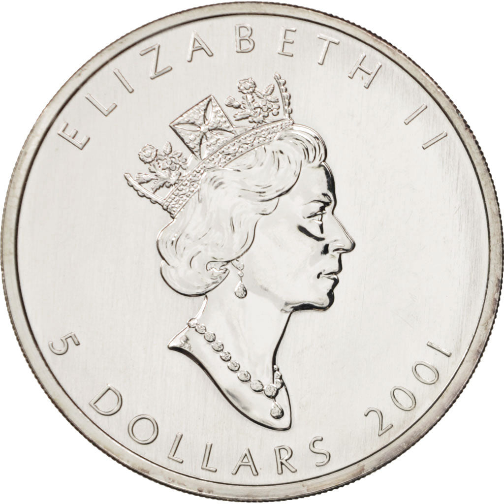Coin, Canada, Elizabeth II, 5 Dollars, 2001, Royal Canadian Mint, MS(64)
