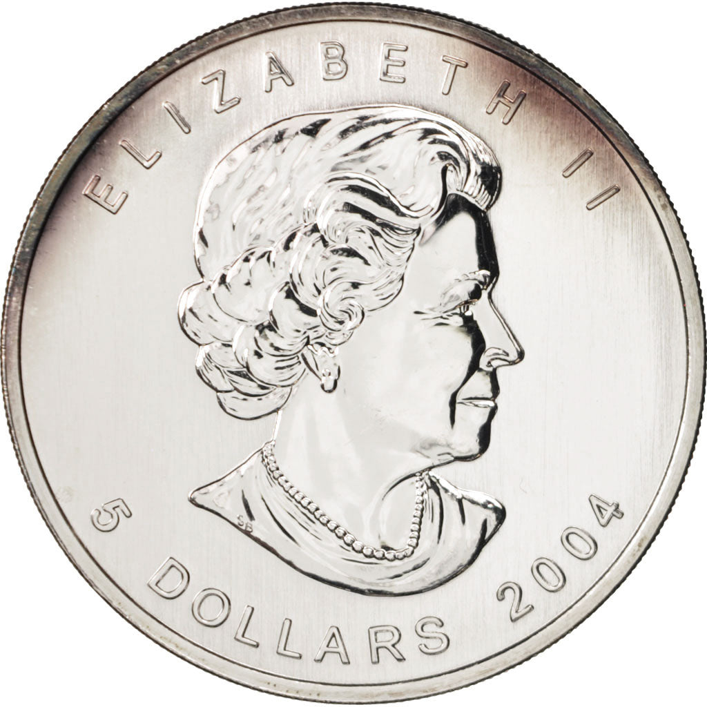 Münze, Kanada, Elizabeth II, 5 Dollars, 2004, UNZ+, Silber, KM:522