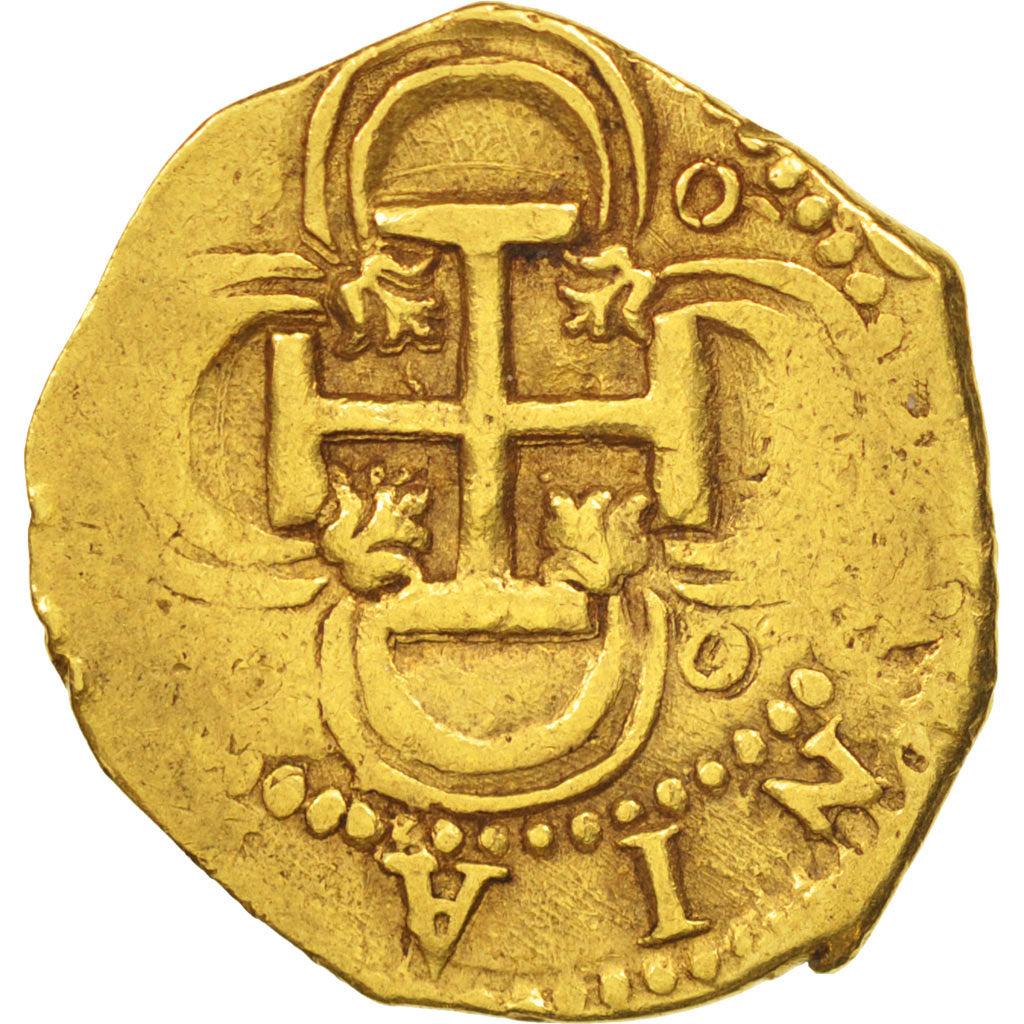 Spain, Philip III, 2 Escudos, Seville, undated type (1598-1601), EF(40-45), Gold