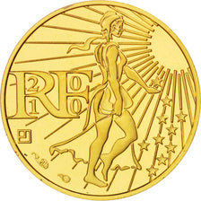 France, 100 Euro, 2010, MS(63), Gold, KM:1536