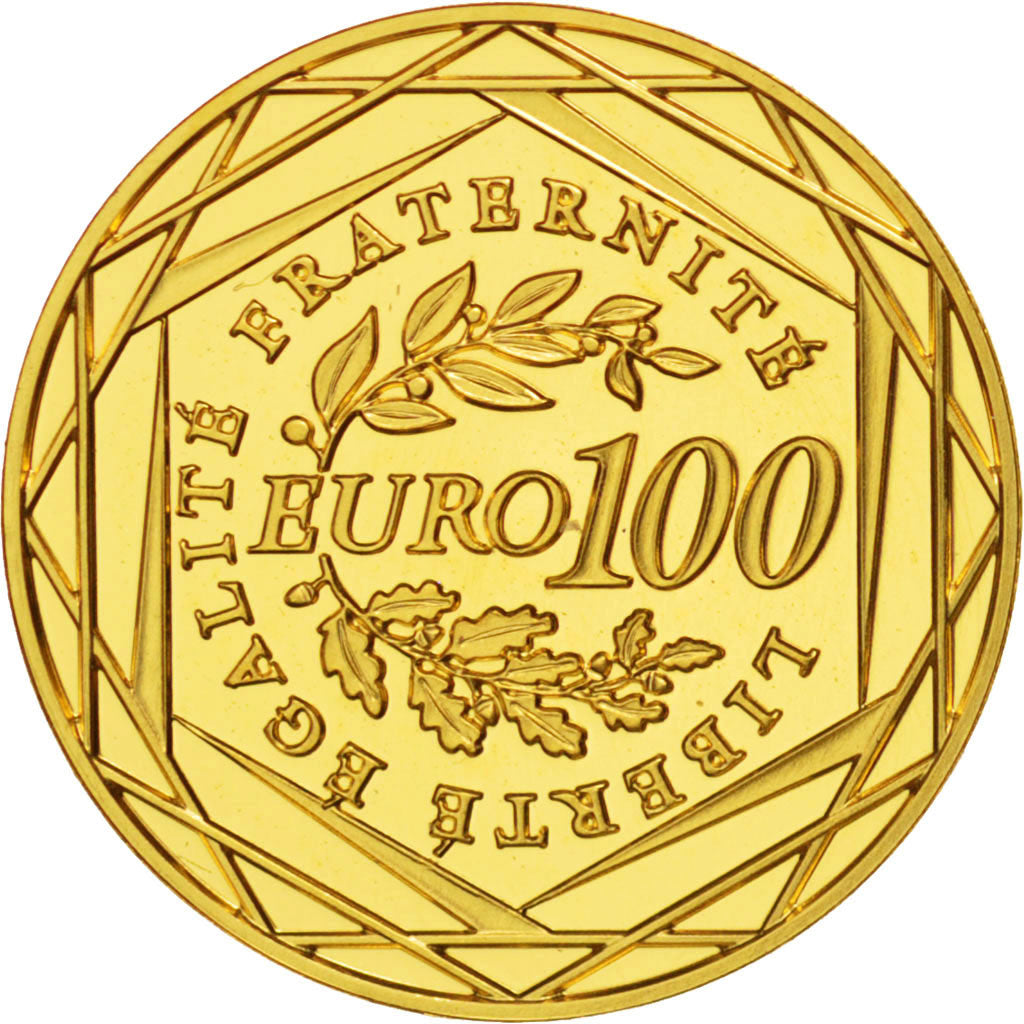France, 100 Euro, 2010, MS(63), Gold, KM:1536