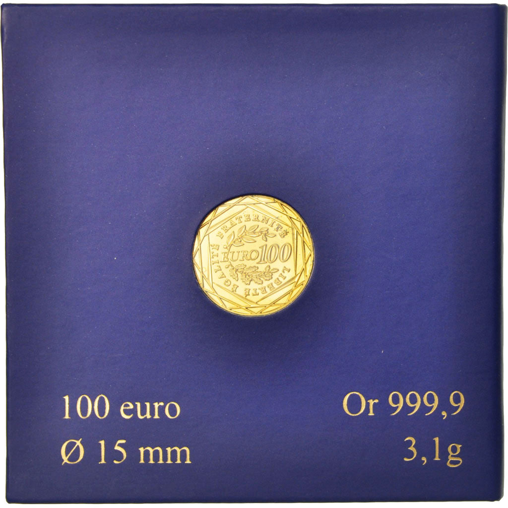 France, 100 Euro, 2010, MS(65-70), Gold, KM:1536