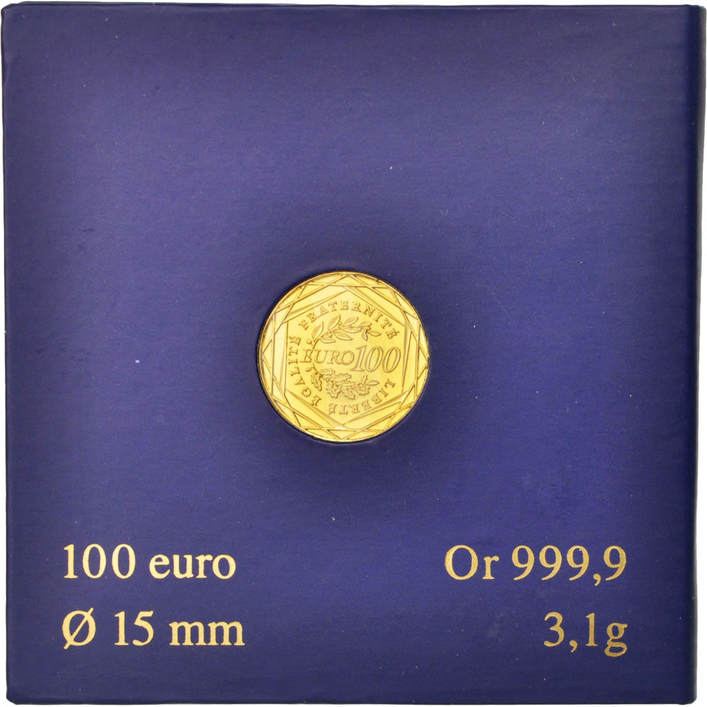 France, 100 Euro, 2009, MS(65-70), Gold, KM:1536