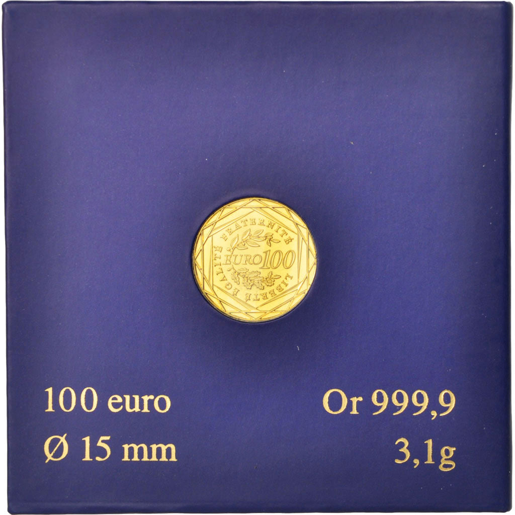 France, 100 Euro, 2009, MS(65-70), Gold, KM:1536
