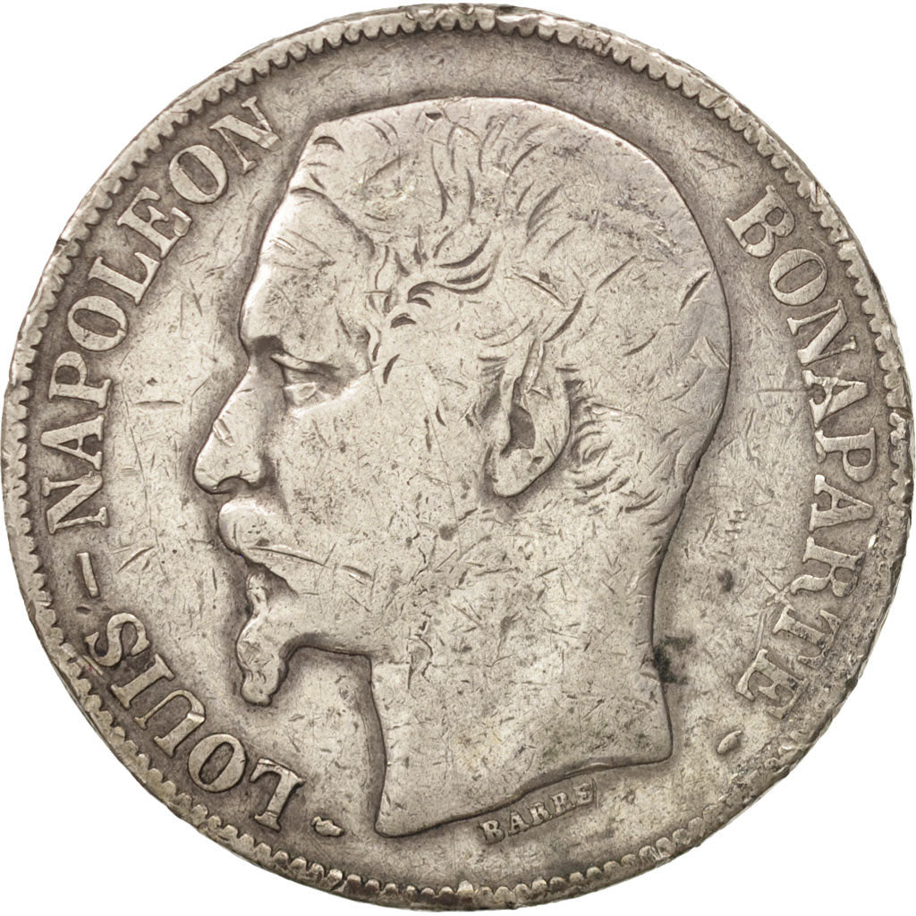 France, Napoléon III, 5 Francs, 1852, Paris, VF(20-25), Silver, KM:773.1