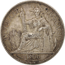 Monnaie, FRENCH INDO-CHINA, Piastre, 1906, Paris, TTB, Argent, KM:5a.1