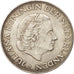 Netherlands, Juliana, 2-1/2 Gulden, 1962, AU(55-58), Silver, KM:185