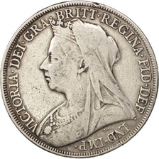 Great Britain, Victoria, Crown, 1897, VF(20-25), Silver, KM:783
