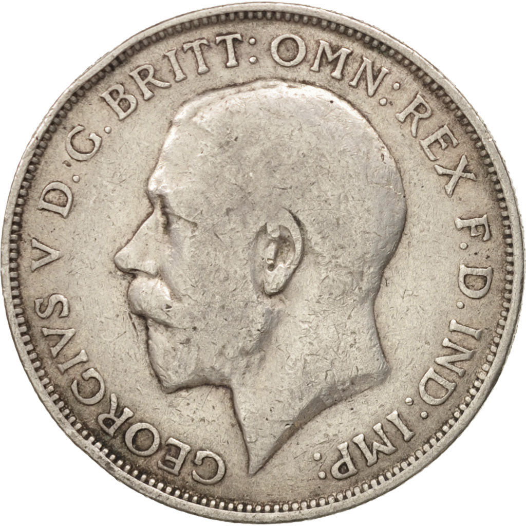 Great Britain, George V, Florin, Two Shillings, 1916, VF(20-25), Silver, KM:817
