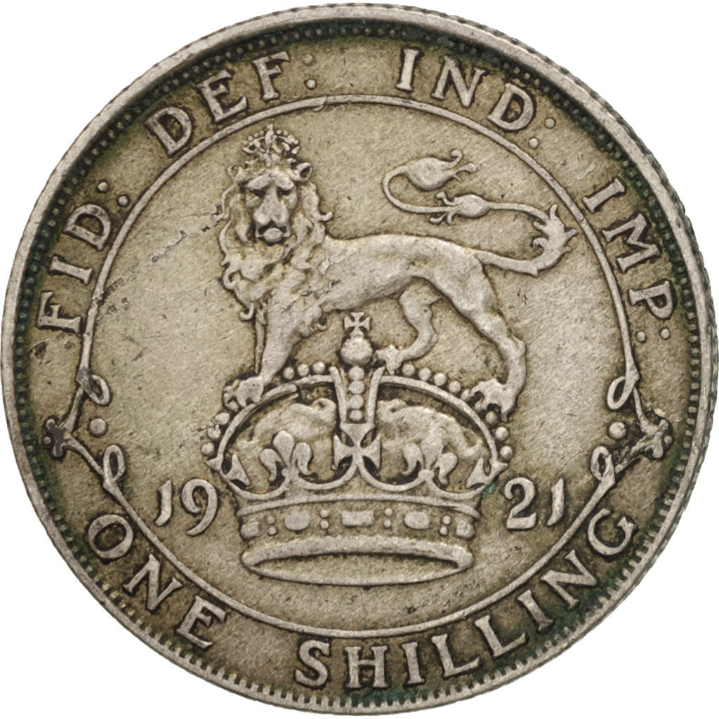 Coin, Great Britain, George V, Shilling, 1921, VF(20-25), Silver, KM:816a