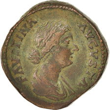 Coin, Faustina II, Sestertius, Rome, VF(30-35), Bronze, RIC:1620