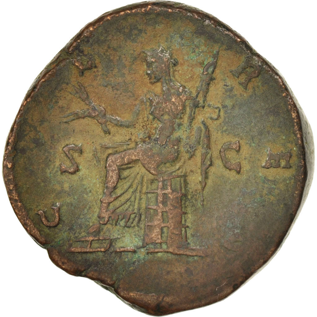 Coin, Faustina II, Sestertius, Rome, VF(30-35), Bronze, RIC:1620