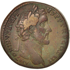 Antoninus Pius, Sestercio, Rome, MBC, Bronce, RIC:717a