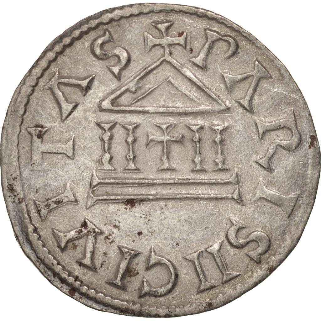 Coin, France, Denarius, Paris, AU(50-53), Silver, Prou:323