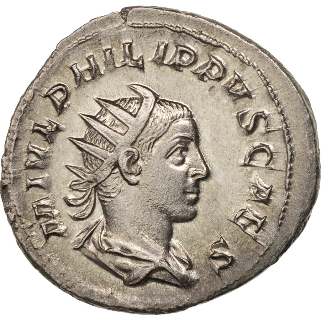 Philip II, Antoninianus, Rome, AU(55-58), Billon, RIC:218