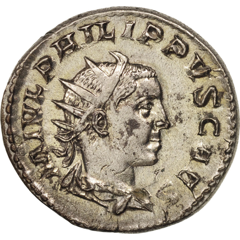 Philip II, Antoninianus, Rome, AU(50-53), Billon, RIC:213
