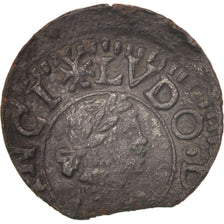Catalogne, Louis XIV, Denier, 164[], Vich, TTB, Cuivre