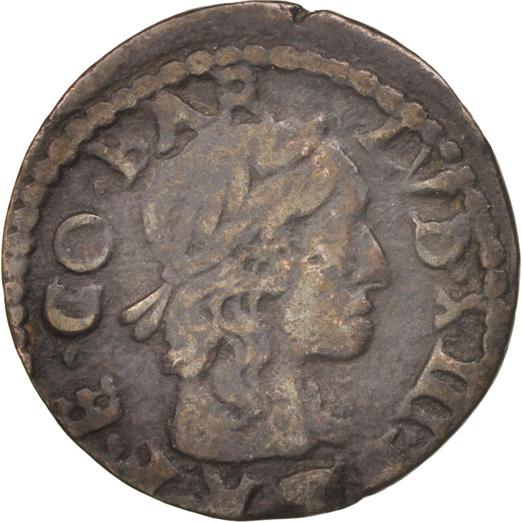 Espagne, CATALONIA, Louis XIII, Sizain, 1642, Barcelona, TB, Cuivre, KM:27