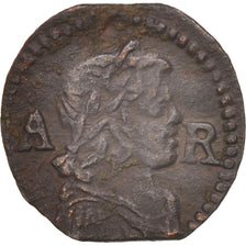 Moneta, Spagna, CATALONIA, Louis XIV, Ardite, 1648, Barcelona, MB+, Rame, KM:100