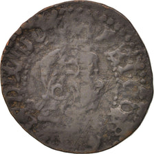 Munten, Spanje, CATALONIA, Louis XIV, Seiseno, 1645, Barcelona, FR, Koper, KM:27