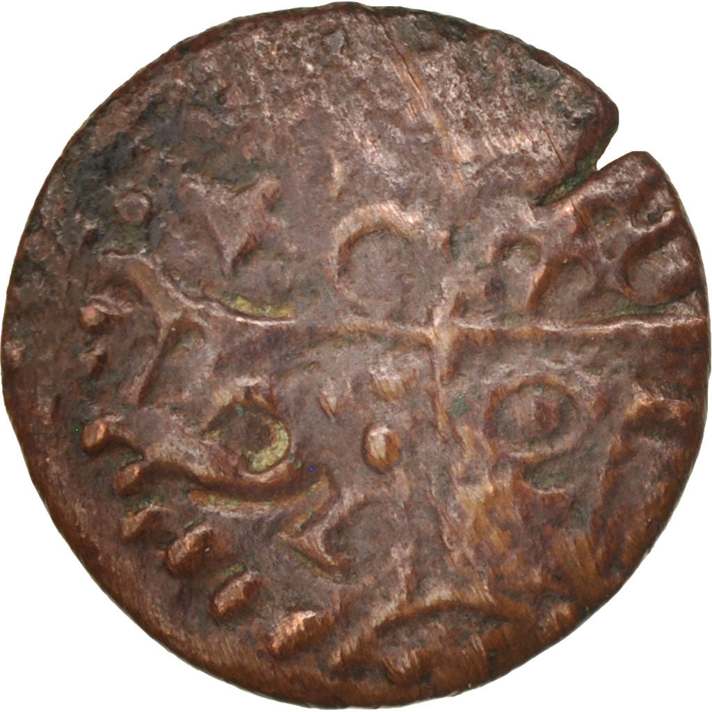 Spain, CATALONIA, Louis XIV, Dinero, 1643, Agramont, VF(30-35), Copper, KM:97