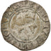 Moneda, Francia, Charles VI, Florette, Troyes, BC+, Vellón, Duplessy:405C