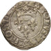 Coin, France, Charles VI, Florette, Troyes, EF(40-45), Billon, Duplessy:405C