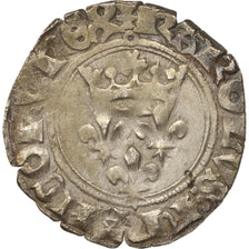 Münze, Frankreich, Charles VI, Florette, Paris, SS, Billon, Duplessy:387A