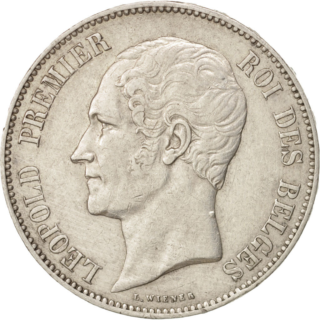 Coin, Belgium, Leopold I, 5 Francs, 5 Frank, 1865, EF(40-45), Silver, KM:17