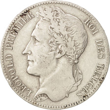 Belgium, Leopold I, 5 Francs, 5 Frank, 1848, VF(30-35), Silver, KM:3.2