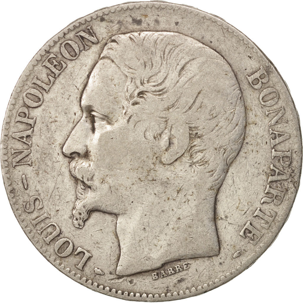 France, Napoléon III, 5 Francs, 1852, Paris, VF(20-25), Silver, KM:773.1