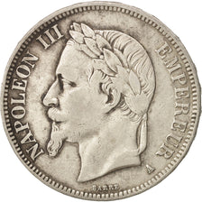 France, Napoleon III, 5 Francs, 1868, Paris, VF(20-25), Silver, KM:799.1