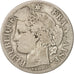France, Cérès, 2 Francs, 1871, Paris, VF(20-25), Silver, KM:817.1, Gadoury:530
