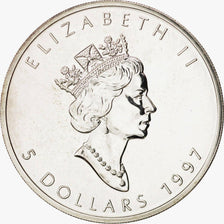Canada, Elizabeth II, 5 Dollars, 1 Oz, 1997, Royal Canadian Mint, Ottawa, MS(64)