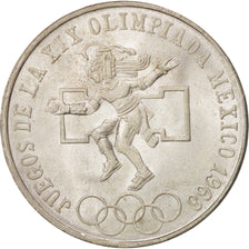 Coin, Mexico, 25 Pesos, 1968, Mexico City, MS(64), Silver, KM:479.1