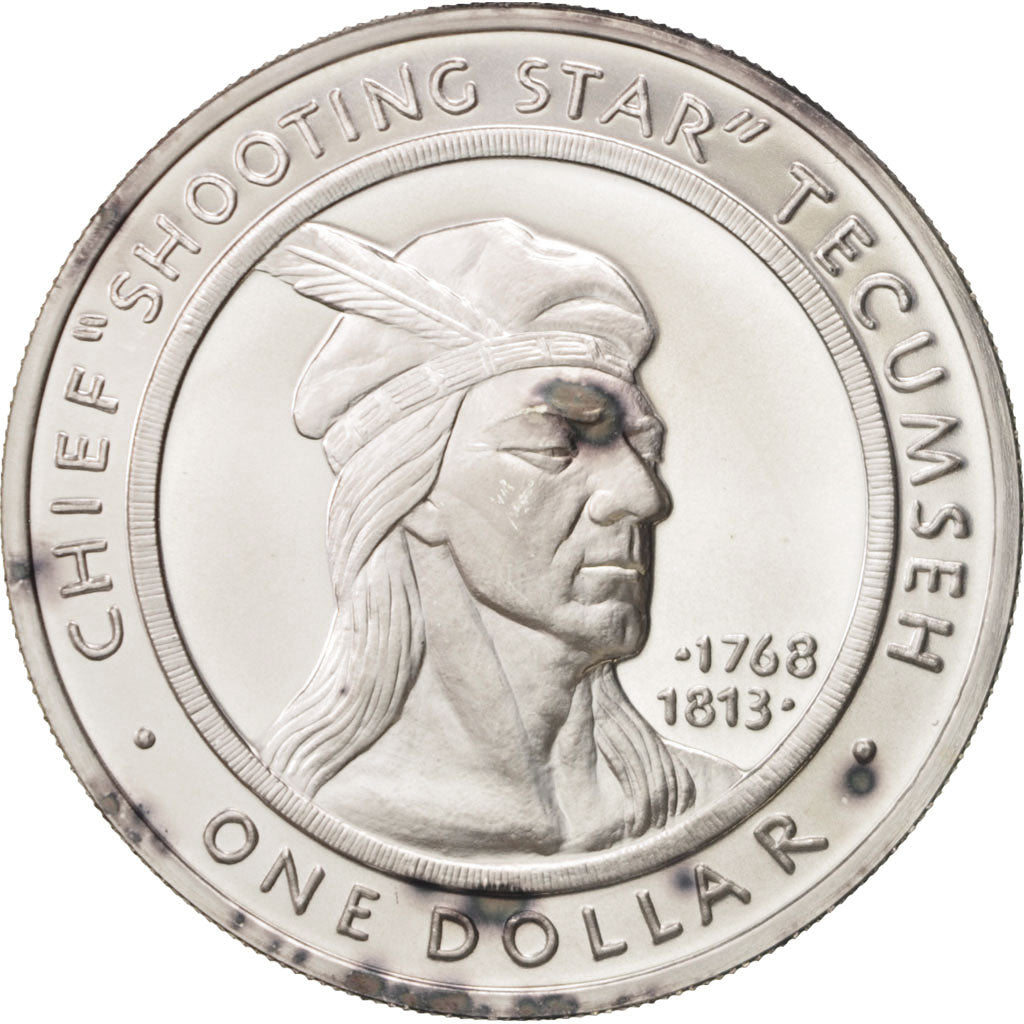 Coin, SHAWNEE TRIBAL NATION, Dollar, 2002, Perth, MS(64), Silver, KM:1