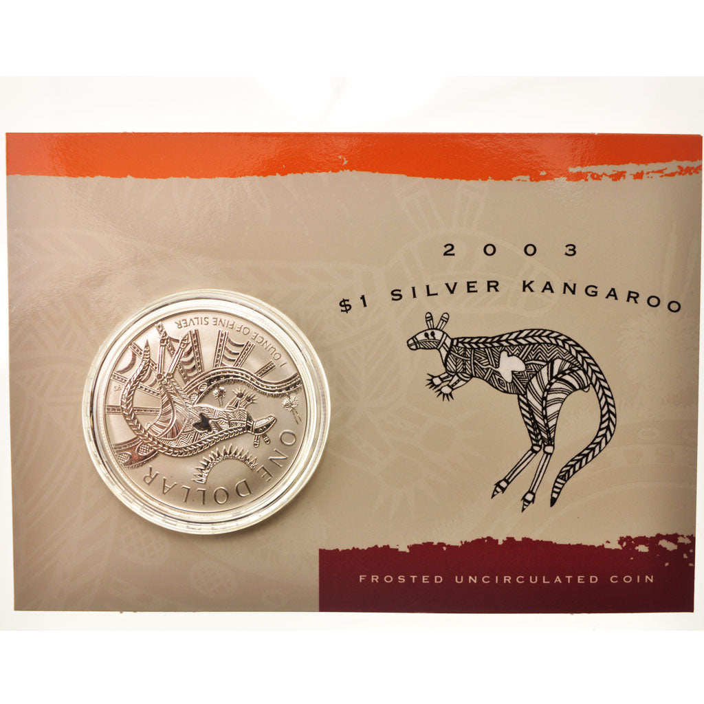 Australien, Elizabeth II, Dollar, 2003, Silver Kangaroo, Perth, STGL, KM:798